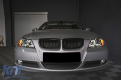 Angel Eyes headlights BMW E90 E91 (2005-2011) – black, H7, E-MARK