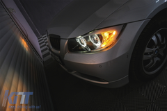 Angel Eyes headlights BMW E90 E91 (2005-2011) – black, H7, E-MARK