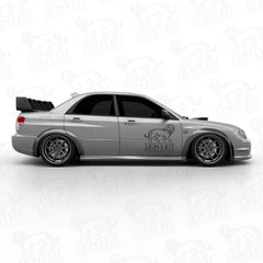 Rozšírenia predných blatníkov Subaru Impreza WRX STI II Hawkeye GD Sedan +50 mm