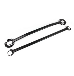 Complete strut bar kit (front + rear) – steel, black powder coated