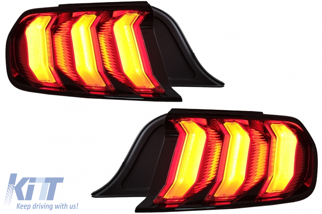 Kompletný bodykit pre Ford Mustang Mk6 (2015–2019) Coupe LED svetlá + GT500 spojler