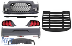 Complete Body Kit for Ford Mustang Mk6 (2015–2019) Coupe LED Lights + GT500 Spoiler