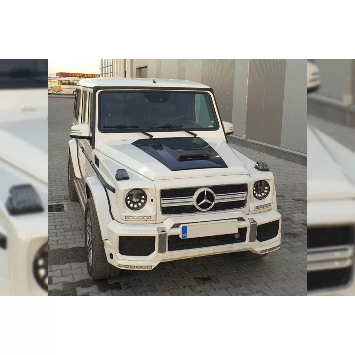 Násoska prednej kapoty Brabus Style pre Mercedes G-Class W463 (1989–2017) – Gloss Black