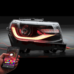 Chevrolet Camaro 2014–2015 predné svetlá projektor sekvenčné (RGB)