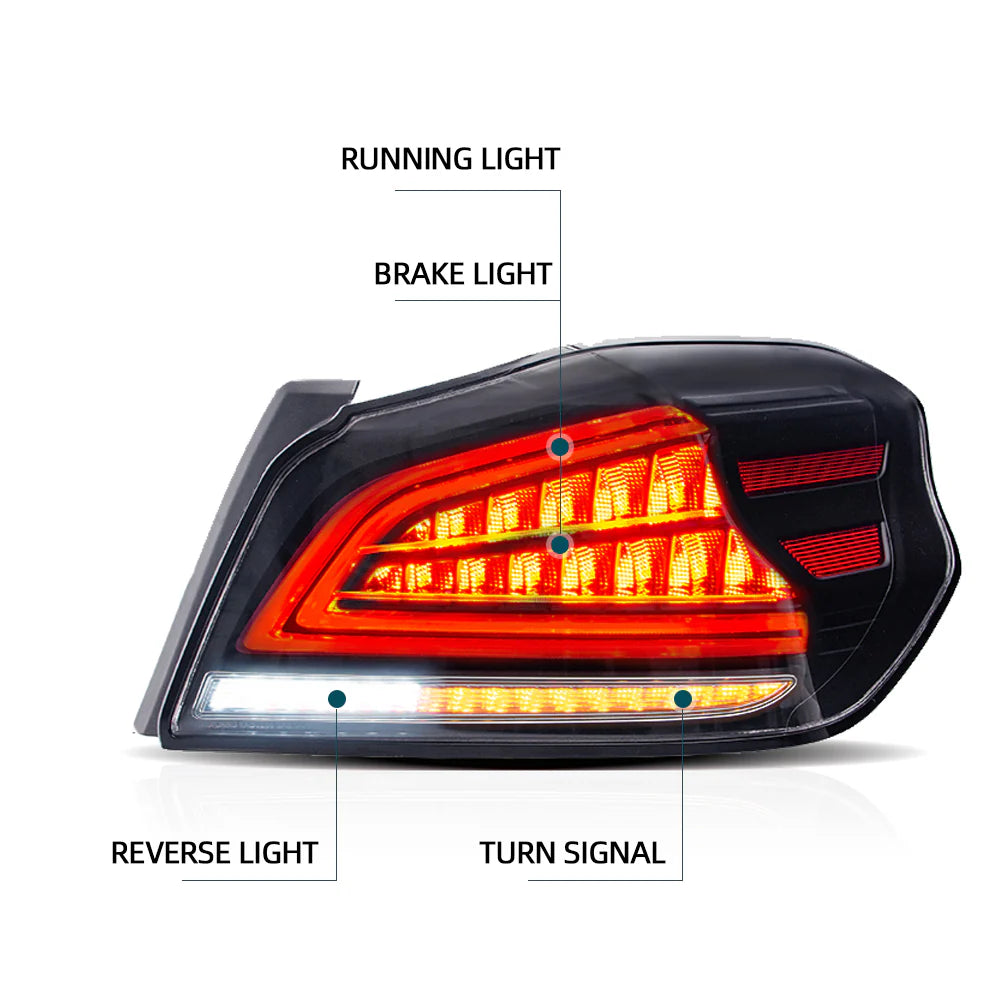 Tuning zadné LED svetlá Subaru WRX / WRX STI (2015–2021) sekvenčné