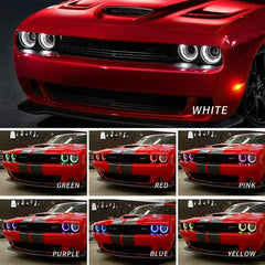 Dodge Challenger Projector Headlights (2015–2024) – RGB DRL