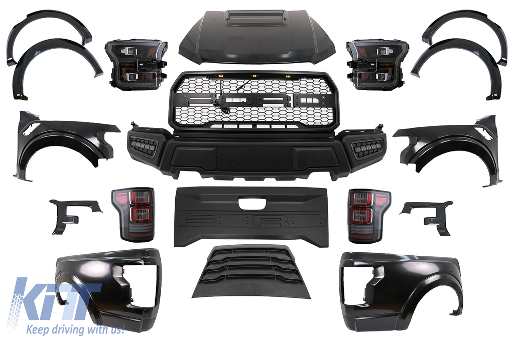 Raptor konverzný bodykit pre Ford Ranger (2015–2021) F150 štýl