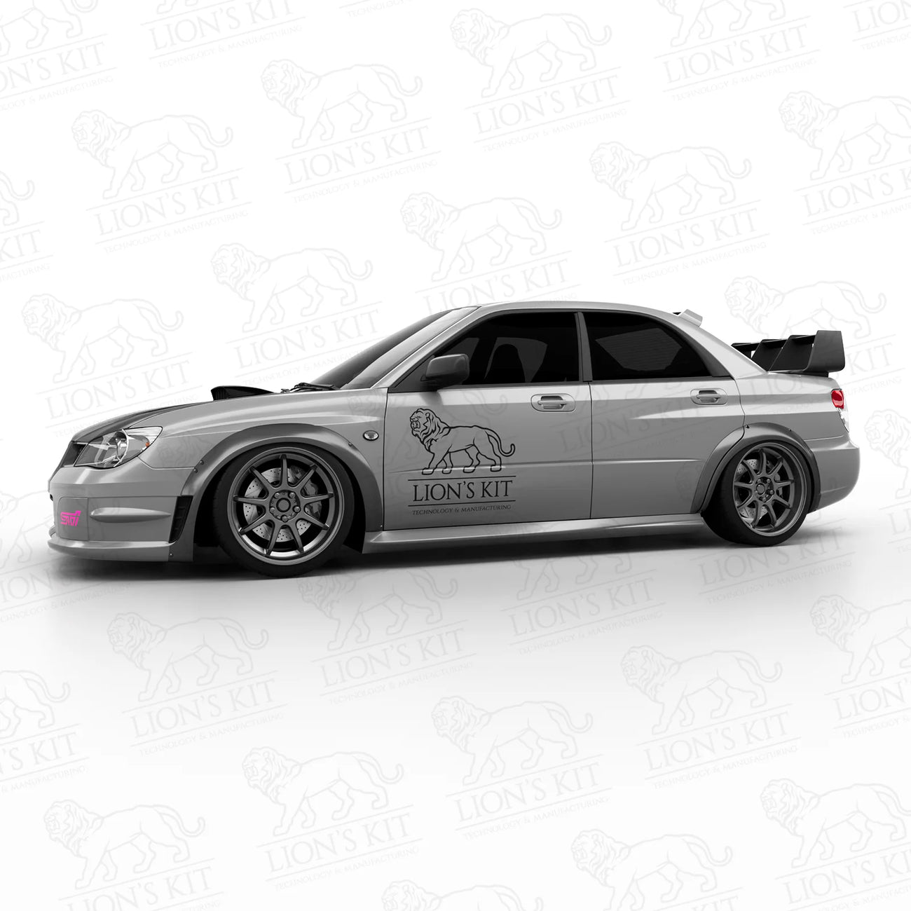 Rozšírenia predných blatníkov Subaru Impreza WRX STI II Hawkeye GD Sedan +50 mm