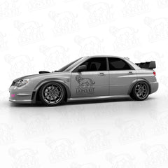 Rozšírenia predných blatníkov Subaru Impreza WRX STI II Hawkeye GD Sedan +50 mm