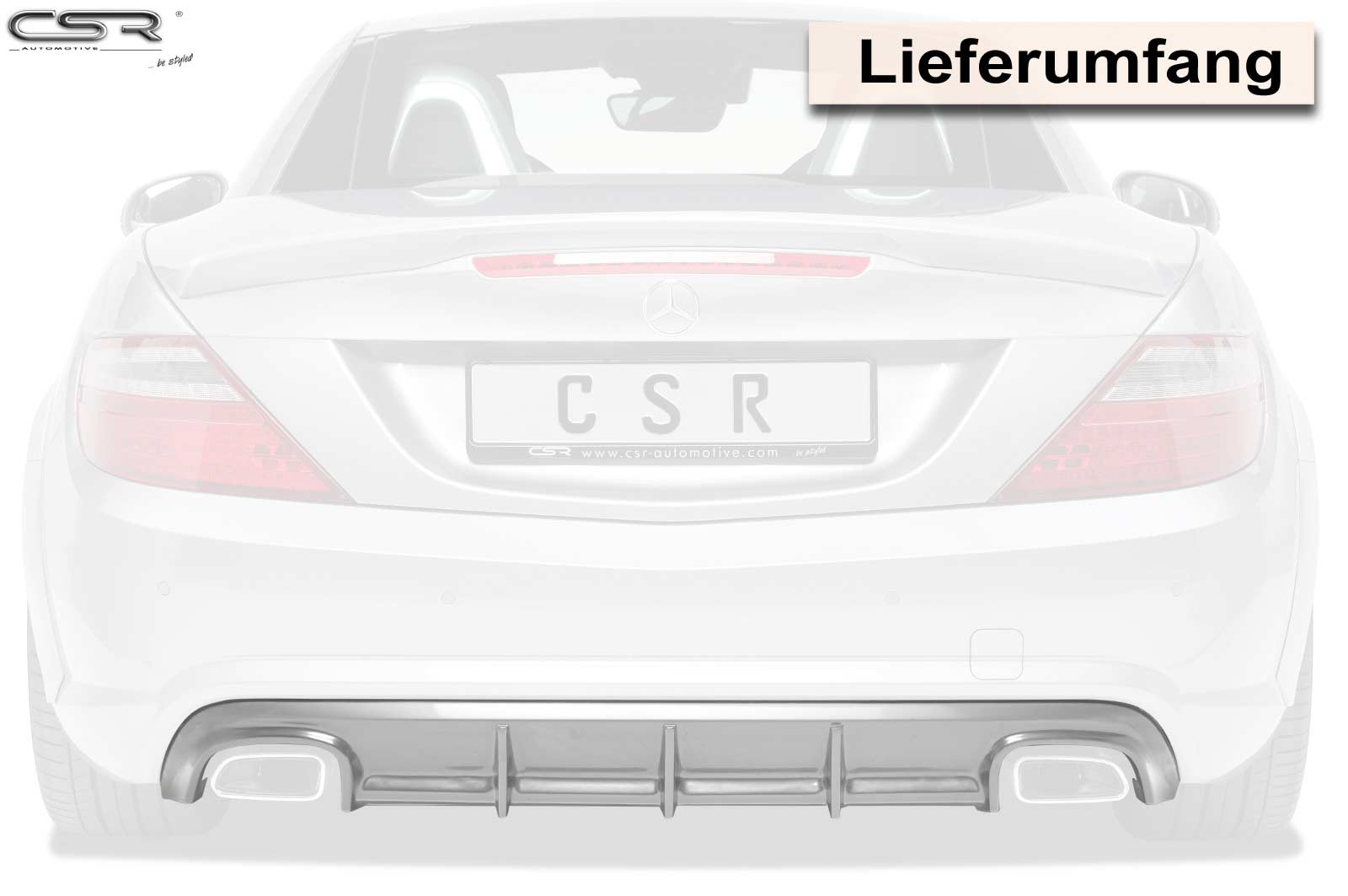 Zadný difúzor pre Mercedes-Benz SLK R172 AMG-Line