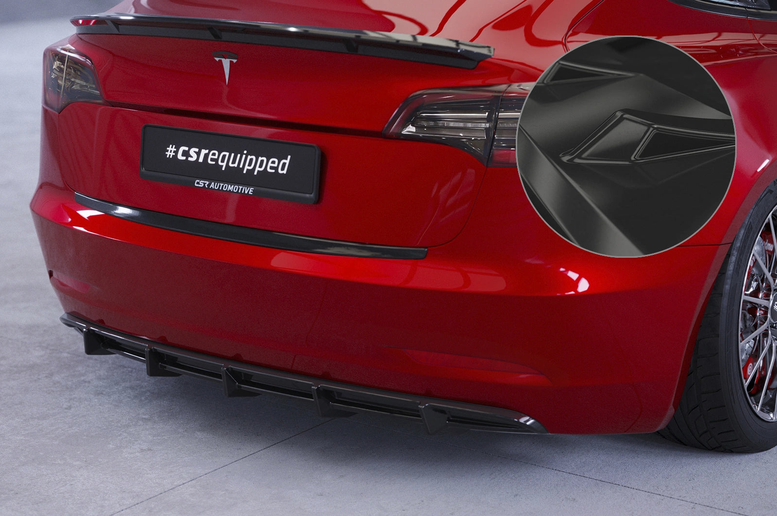 Zadný difúzor Tesla Model 3 2017–09/2023 (pred facelift)