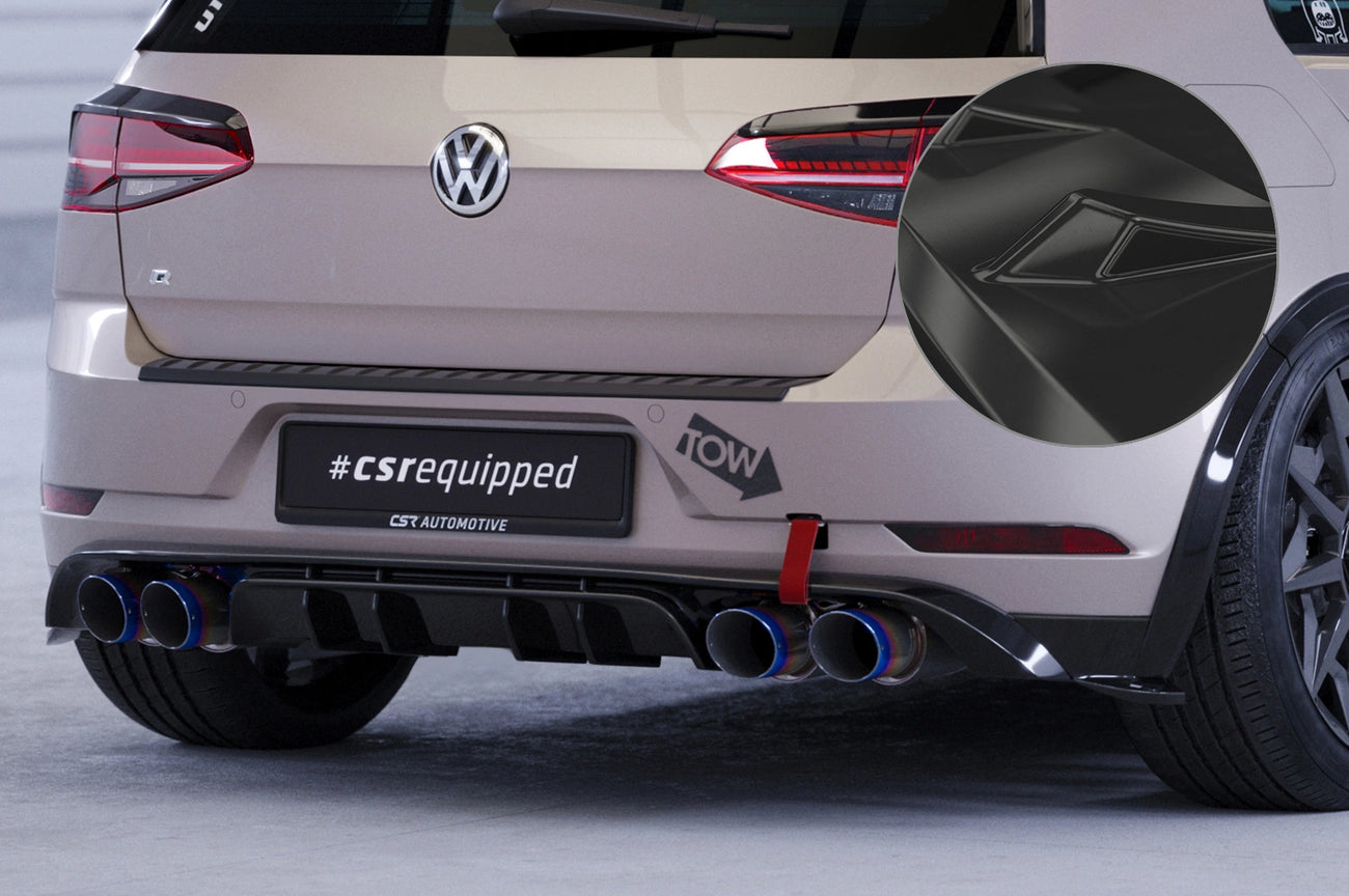 Rear diffuser VW Golf 7 R facelift (2017–2021)
