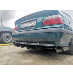 BMW E36 M-package / M3 rear bumper diffuser – adjustable aluminum