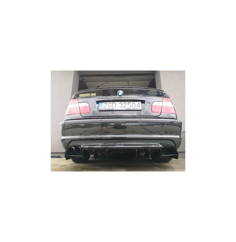Difúzor zadného nárazníka BMW E46 M-packet – nastaviteľný hliníkový