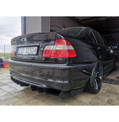 BMW E46 M-packet Rear Bumper Diffuser – Adjustable Aluminum