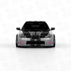 Rozšírenia predných blatníkov Subaru Impreza WRX STI II Hawkeye GD Sedan +50 mm
