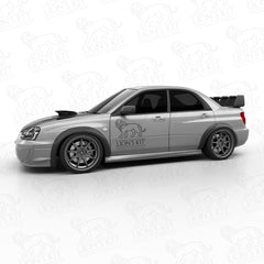 Rozšírenia predných blatníkov Subaru Impreza WRX STI II Blobeye GD Sedan +50 mm