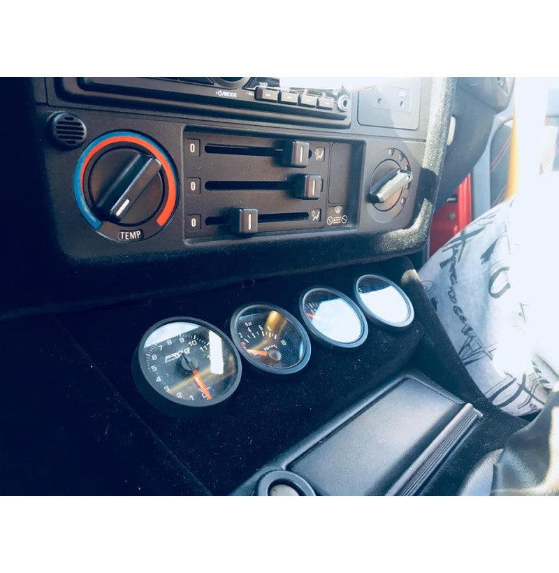 Držiak prídavných budíkov BMW E30 – konzola 3x 52mm (VDO)