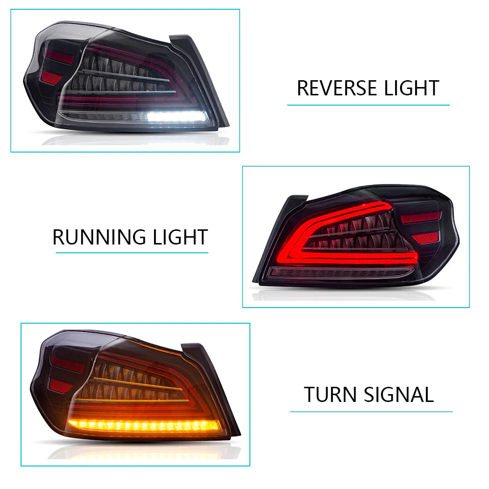 Tuning zadné LED svetlá Subaru WRX / WRX STI (2015–2021) sekvenčné