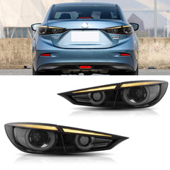 Tuning rear LED lights Mazda 3 Sedan (2014–2018) sequential