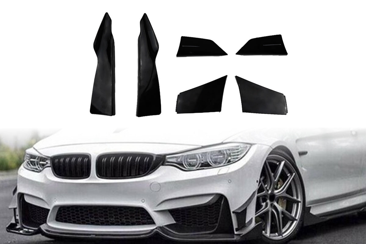 Canards (splitter krídla) BMW 3 F80 M3 / BMW 4 F82 M4 / F83 M4 – čierne ABS