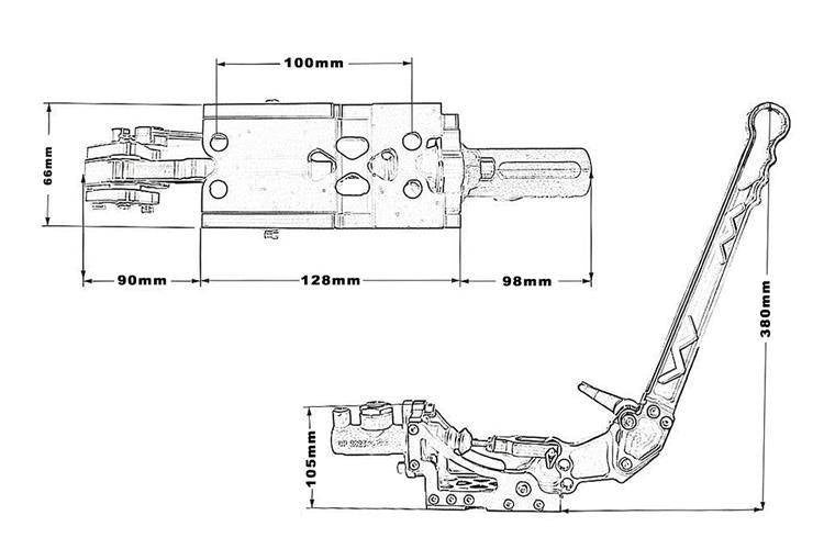 Hydraulická ručná brzda športová AN3 AN4