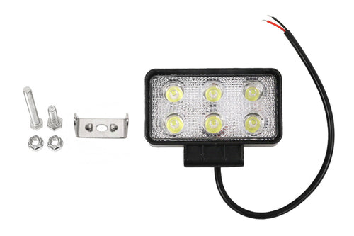 LED pracovné svetlo 18W, IP67, 6000K, 30° – pre off-road, poľnohospodárske a stavebné stroje