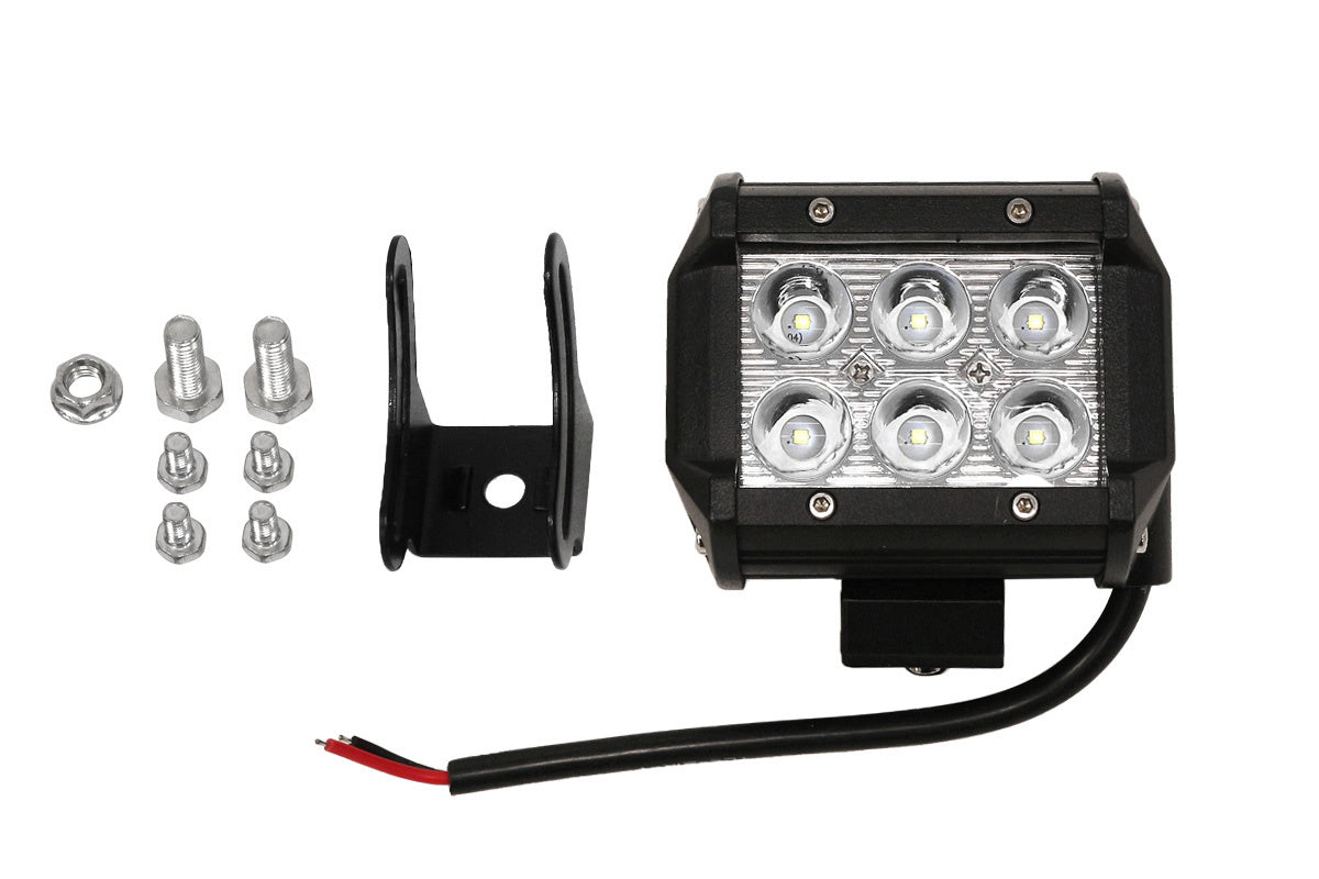 LED pracovné svetlo 18W Flood, IP67, 6000K – pre off-road, poľnohospodárske a stavebné stroje