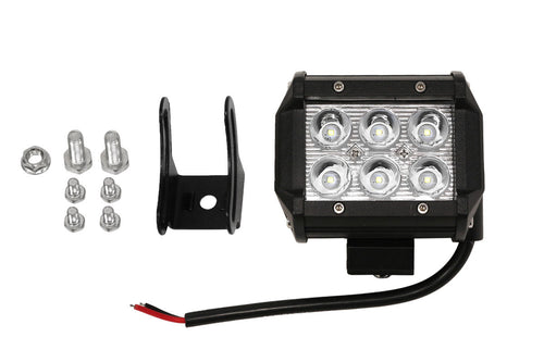 LED pracovné svetlo 18W Flood, IP67, 6000K – pre off-road, poľnohospodárske a stavebné stroje