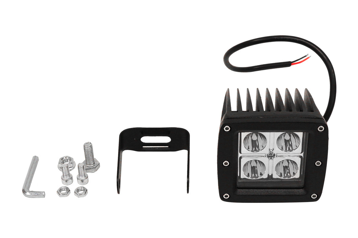 LED pracovné svetlo 20W, IP67, 6000K – pre off-road, poľnohospodárske a stavebné stroje