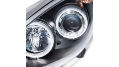 Predné halogénové svetlomety Projector Angel Eyes čierne – Peugeot 307 Hatchback / CC / SW / Break (2001–)