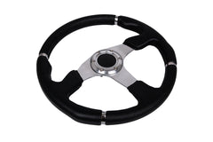 Športový volant Pro 350 mm – čierna koža, offset 0 mm