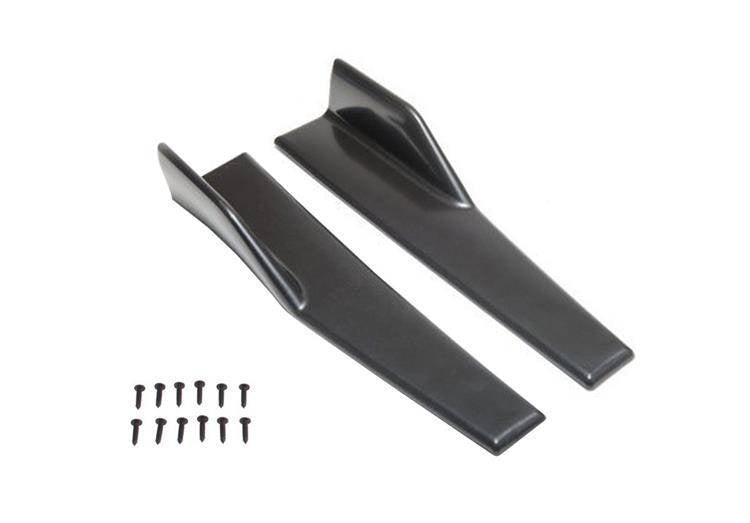 Univerzálne bočné prahy – Canard Diffuser Type 2, čierne PP (sada 2 kusov, 45 cm)