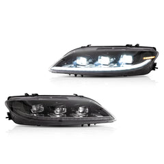 Tuning front LED headlights Mazda 6 (2003–2008) projector type