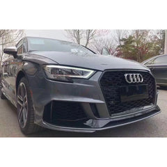 Predný Nárazník Audi A3 8V Facelift (2016-2018) Hatchback / Sportback - RS3 Brilliant Black Design