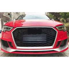 Predný Nárazník Audi A3 8V Facelift (2016-2018) Hatchback / Sportback - RS3 Brilliant Black Design