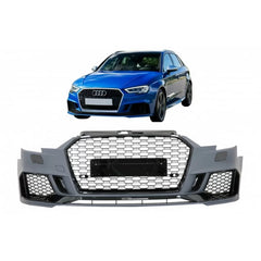 Predný Nárazník Audi A3 8V Facelift (2016-2018) Hatchback / Sportback - RS3 Brilliant Black Design