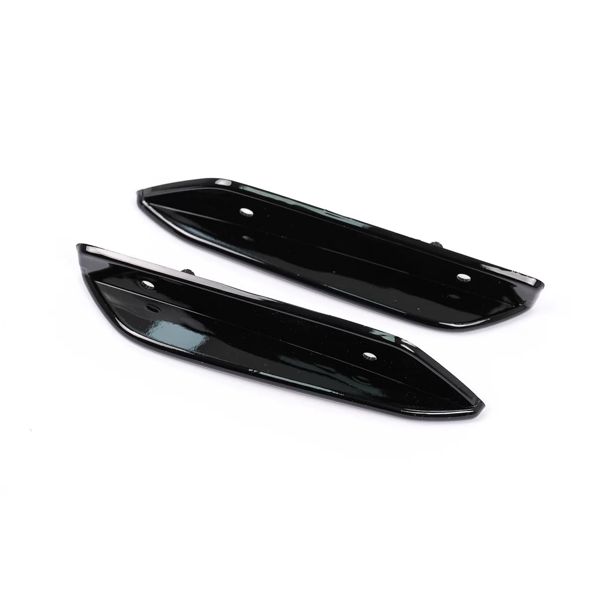 Predné klapky nárazníka / Bočné finy pre Mercedes A-Class W177 / V177 (2018–2022) – A35 Design Black Edition