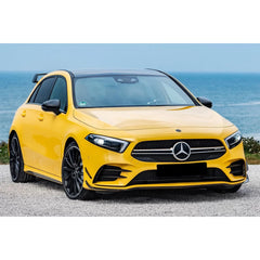 Predné klapky nárazníka / Bočné finy pre Mercedes A-Class W177 / V177 (2018–2022) – A35 Design Black Edition