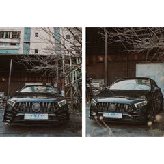 Predné lízatko nárazníka A35 Black Edition pre Mercedes A W177 / V177 (7-dielne)
