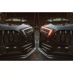Predné lízatko nárazníka A35 Black Edition pre Mercedes A W177 / V177 (7-dielne)