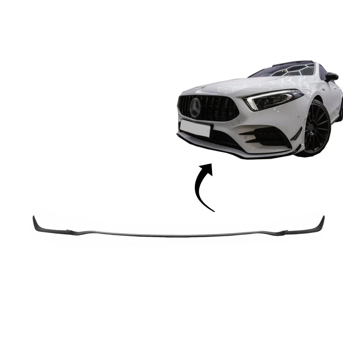 Predné lipo nárazníka A35 pre Mercedes A W177 / V177 Sport Line