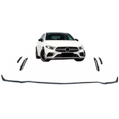 Predné lízatko nárazníka A35 Black Edition pre Mercedes A W177 / V177 (7-dielne)