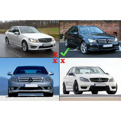 Predné lízatko nárazníka pre Mercedes C-Class W204 / S204 / C204 Facelift (2011–2015) – Piano Black