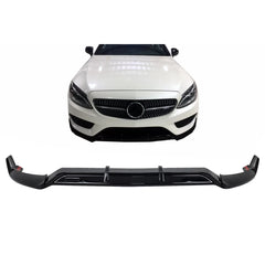 Predné lízatko nárazníka pre Mercedes C-Class W205 / S205 / C205 / A205 (2014–2019) – Piano Black