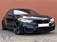 Predný splitter lip + bočné splittery (flaps) pre BMW M3 F80 / M4 F82 F83 (2014–2019)