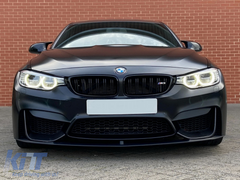 Predný splitter lip + bočné splittery (flaps) pre BMW M3 F80 / M4 F82 F83 (2014–2019)