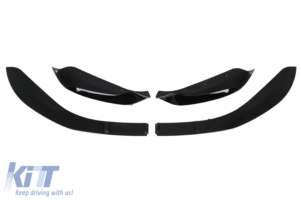 Predný splitter lip M Sport Piano Black pre BMW 1 Series F20 F21 LCI (2015–2019)