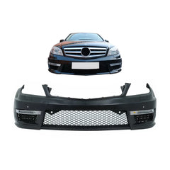 Predný nárazník C63 AMG Facelift s LED DRL pre Mercedes C-Class W204 / S204 / C204 (2007–2015)