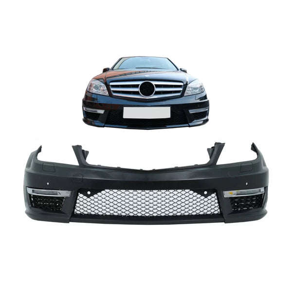 Predný nárazník C63 AMG Facelift s LED DRL pre Mercedes C-Class W204 / S204 / C204 (2007–2015)